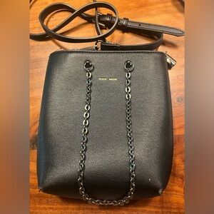 Pixie Mood Black Crossbody Bag with Chain Straps